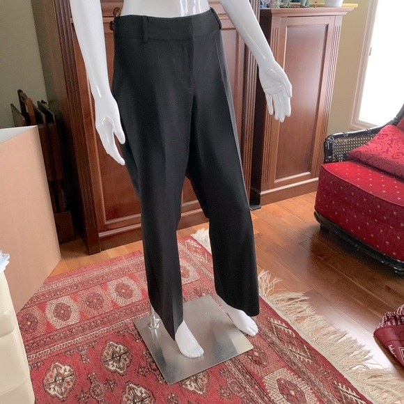 Talbots black 87% fine wool 2 Pc pants suit short blazer & straight pants US 8 - Picture 5 of 16